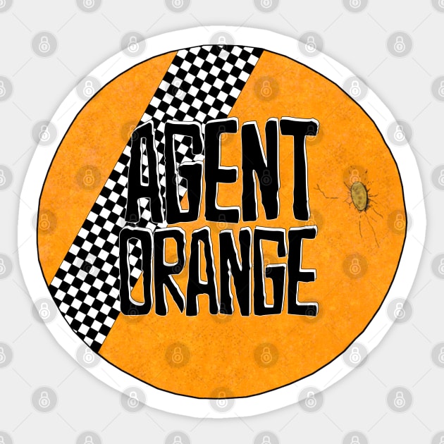 Agent Orange - Orange Peel. Sticker by OriginalDarkPoetry